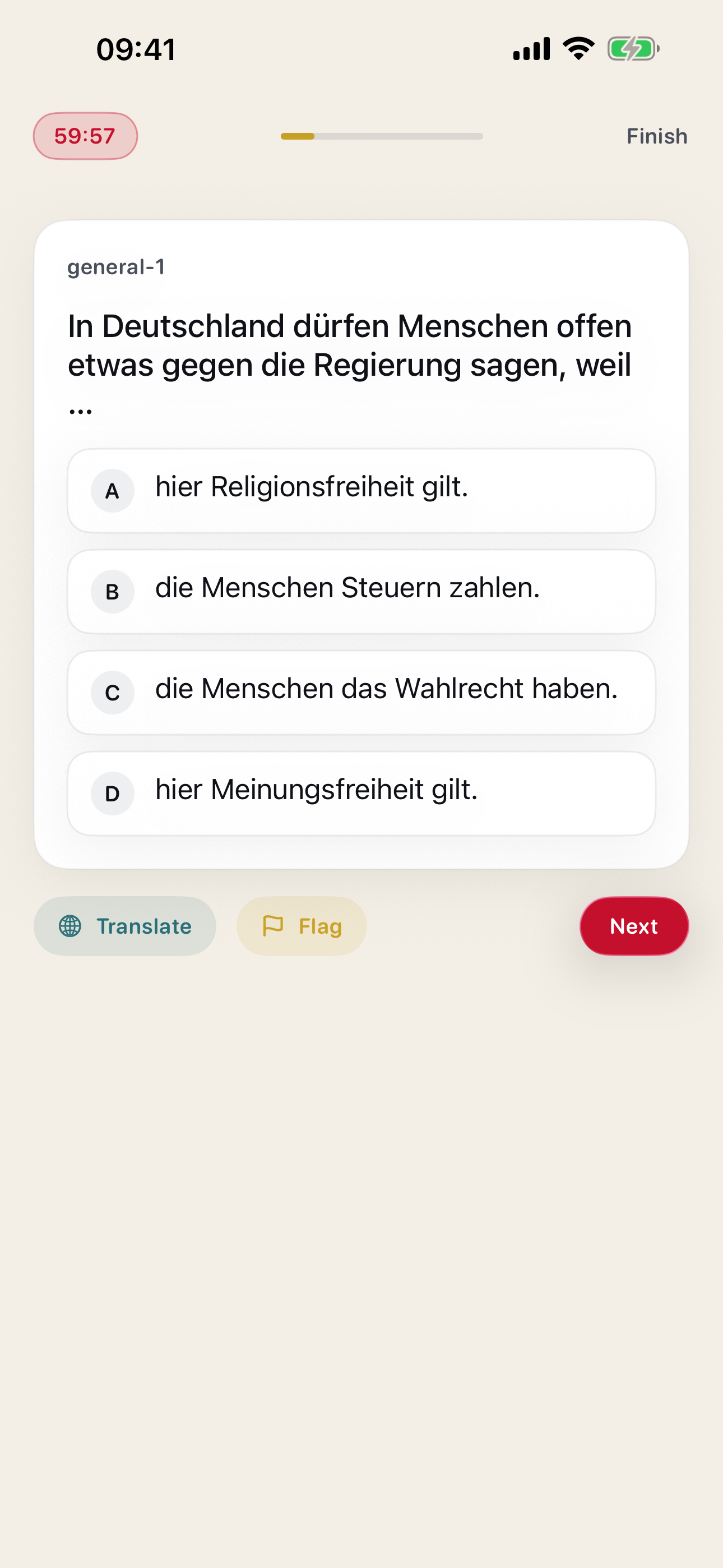 Live simulation with timer